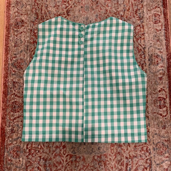 Kiel James Patrick checkered crop top - Picture 2 of 4